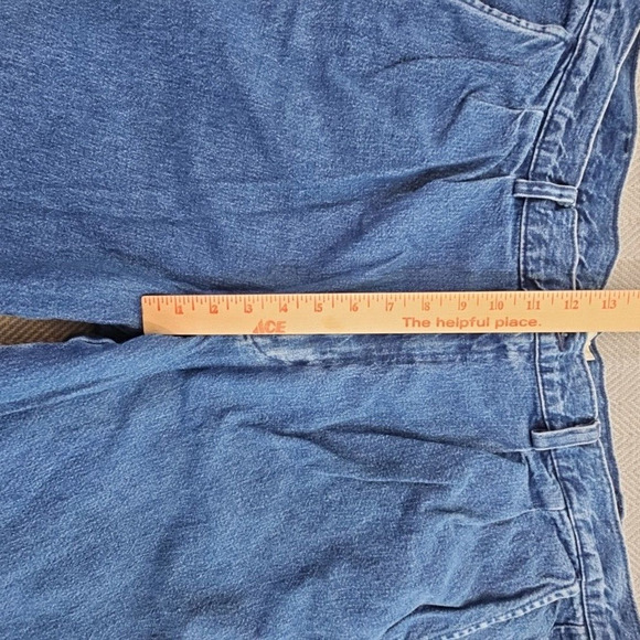 Vintage Roundtree & Yorke Jeans Men's 40x28 Blue Denim Pleated Relaxed Y2K Boho - Picture 14 of 16